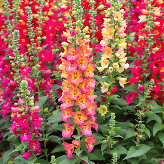 Snapdragon Antirrhinum Lipstick – Colorful, Annual Flower Seeds