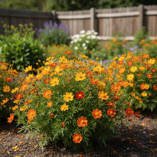 Dwarf Mixed Sulphur Cosmos – Colorful Wildflower Garden Seeds
