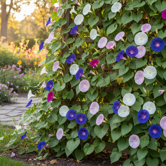 Tall Mixed Morning Glory – Climbing Wildflower Garden Seeds