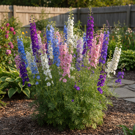 Mixed Rocket Larkspur – Colorful Wildflower Garden Seeds