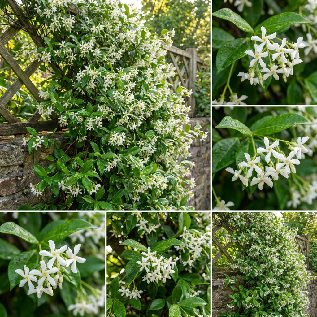 Star Jasmine Seeds for Planting – Evergreen Climbing Vine with White Star-Shaped Flowers