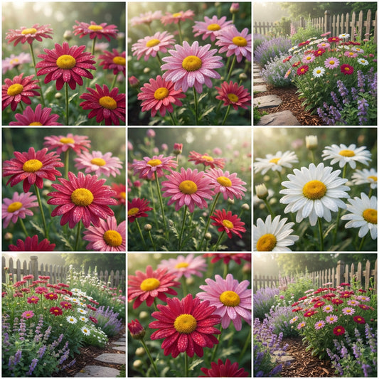 Pyrethrum Robinson's Mix Chrysanthemum Coccineum – Hardy Garden Flower Seeds