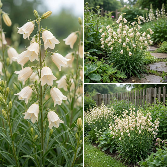 Bellflower Willow Peach White Campanula Persicifolia – Hardy Garden Flower Seeds