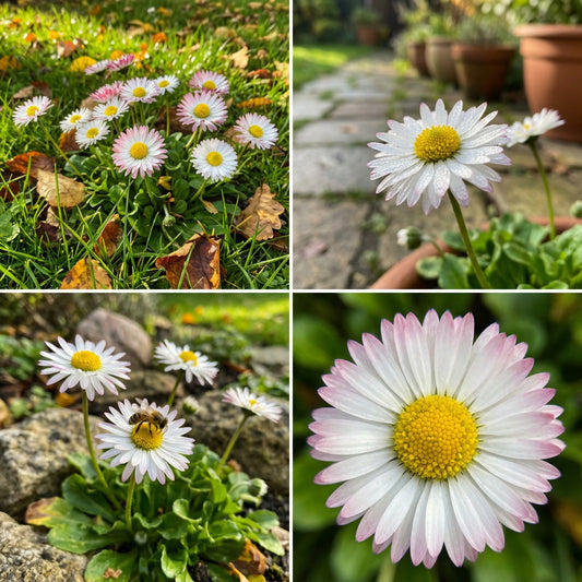 Daisy English Bellis Perennis – Large Quantity Garden Flower Seeds