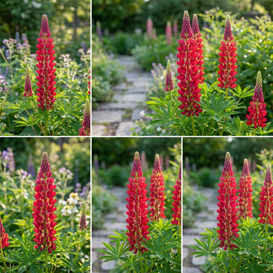 Lupine Russell Red Lupinus Polyphyllus – Perennial Garden Flower Seeds