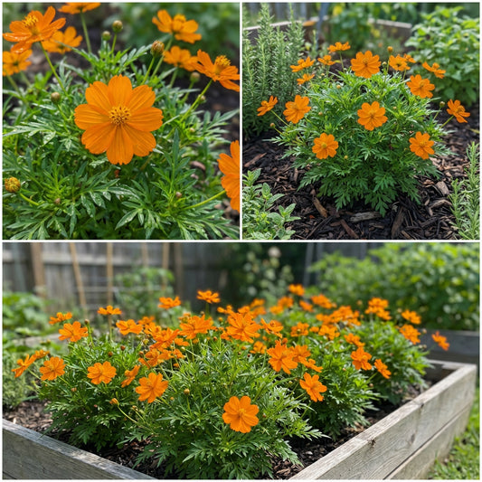 Dwarf Orange Sulphur Cosmos – Colorful Wildflower Seeds