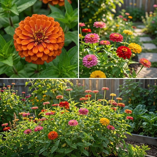 Zinnia Zinnia Elegans – Scabiosa Flowered Garden Flower Seeds