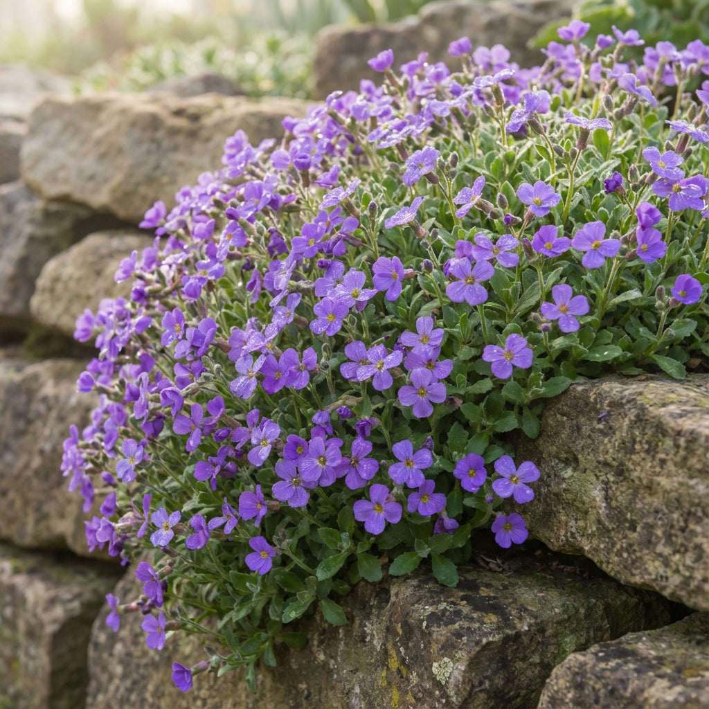 Aubrieta Rock Cress Whitewell Gem Aubrieta Hybrida – Groundcover Flower Seeds