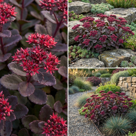 Sedum Emperor's Wave Stonecrop Sedum Telephium – Hardy Succulent Garden Seeds