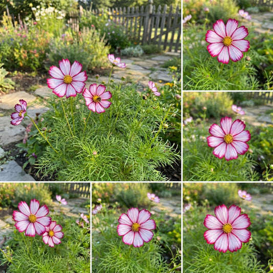 Cosmos Candy Stripe Cosmos Bipinnatus – Striped Garden Flower Seeds