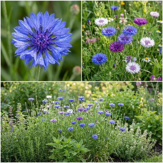 Cornflower Bachelor’s Button Mauve Centaurea Cyanus – Unique Garden Flower Seeds