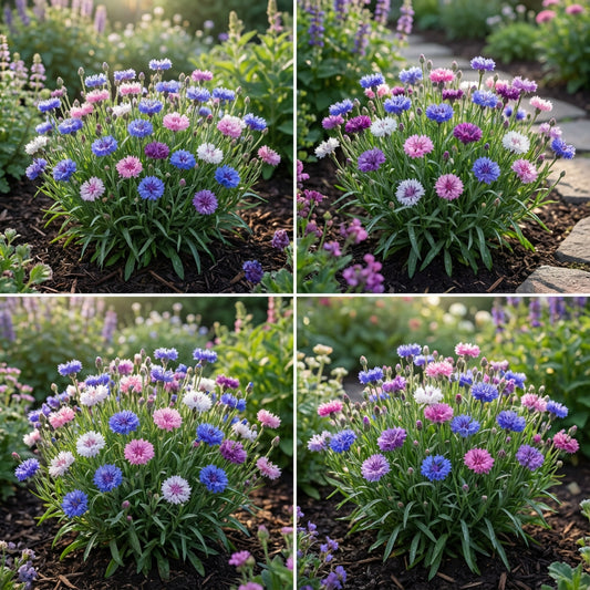 Cornflower Bachelor’s Button Dwarf Mixed Centaurea Cyanus – Colorful Flower Seeds