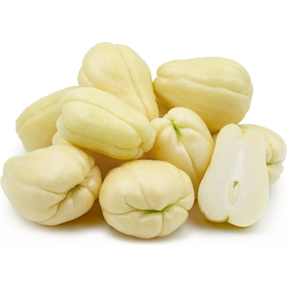 White Chayote Seeds – Pale Ivory Smooth-Skinned Variety for Home Gardening