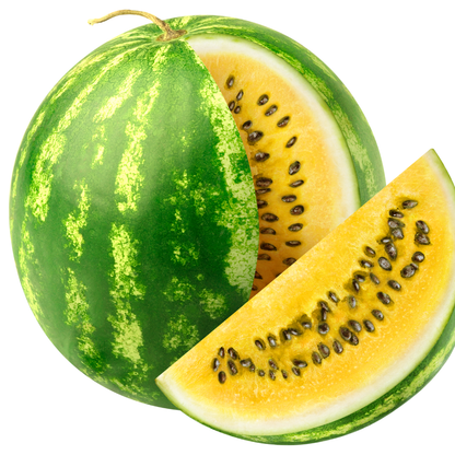 Yellow Crimson Watermelon Seeds – Heirloom, Non-GMO, Sweet Yellow-Flesh Variety