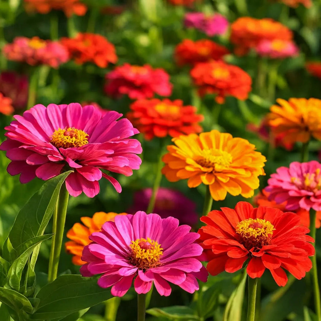 Double Cactus Zinnia – Mixed, Annual Flower Seeds
