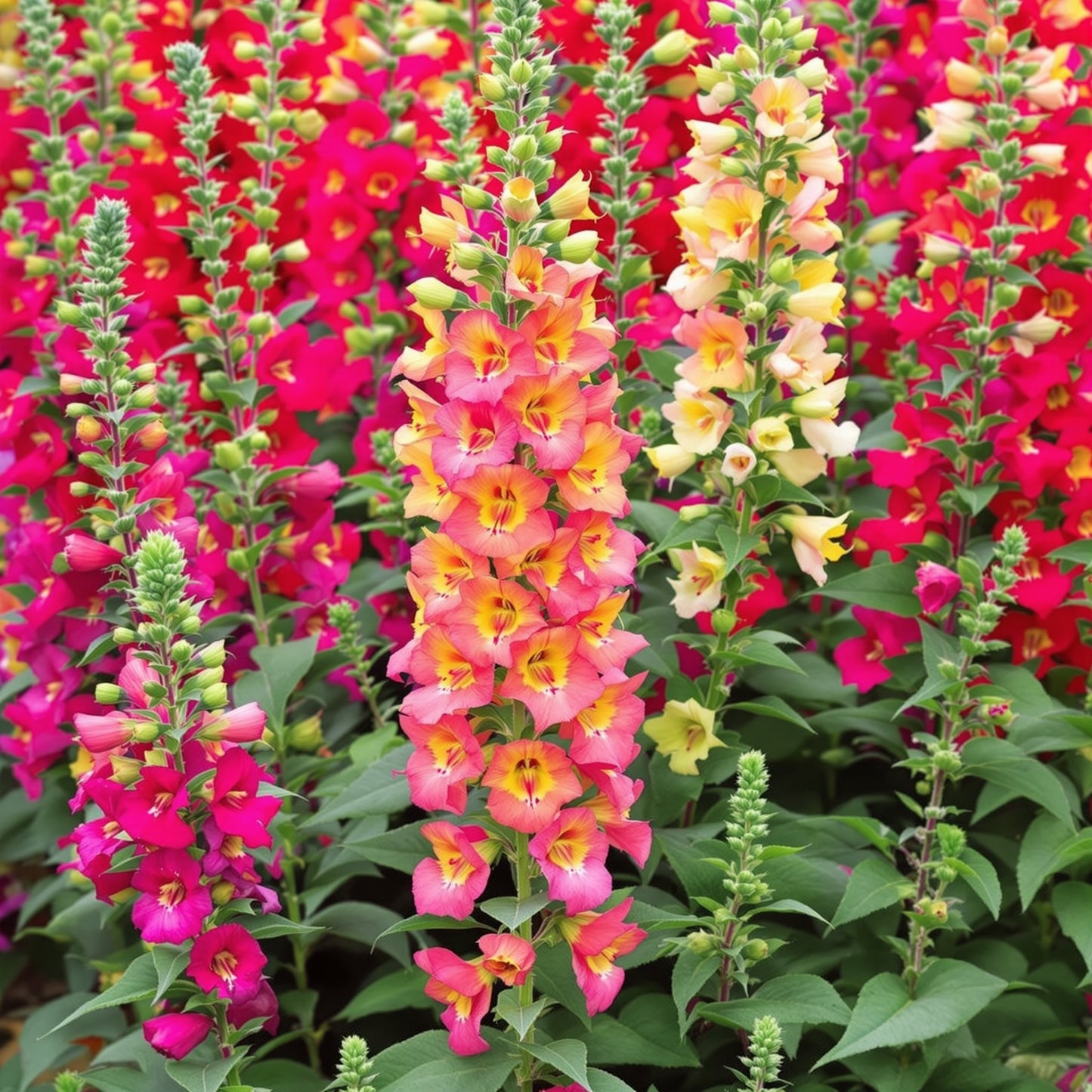 Snapdragon Antirrhinum Lipstick – Colorful, Annual Flower Seeds