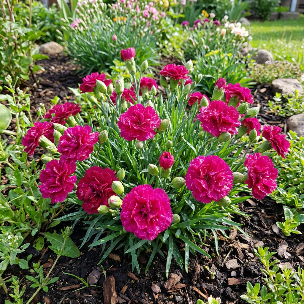 Carnation Dianthus Caryophyllus – Chabaud Magenta Flower Seeds