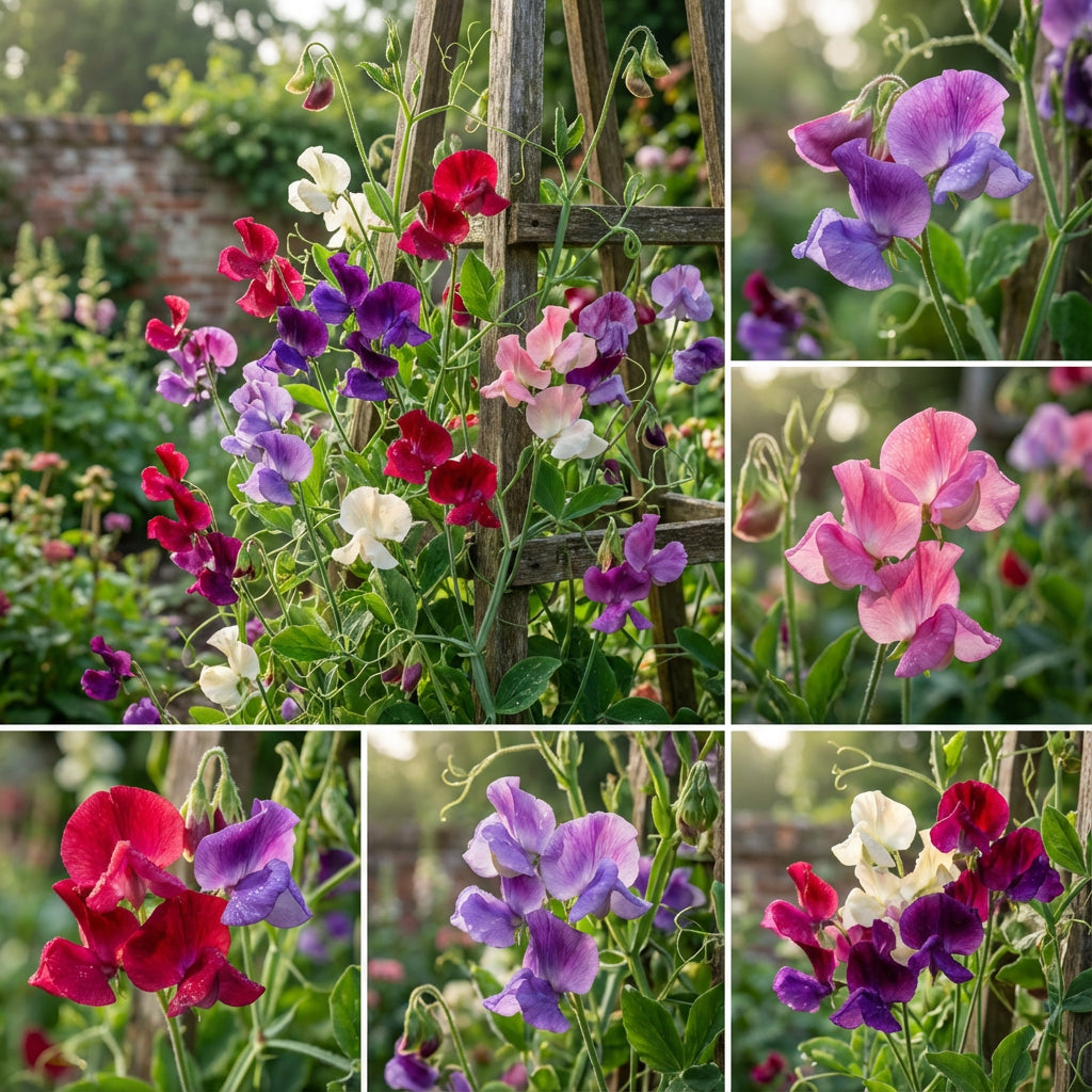 Royal Family Sweet Pea Mix – Hardy Climbing Flower Seeds