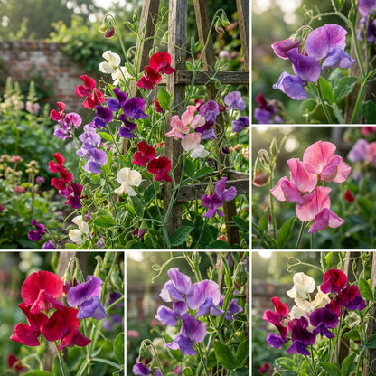 Royal Family Sweet Pea Mix – Hardy Climbing Flower Seeds