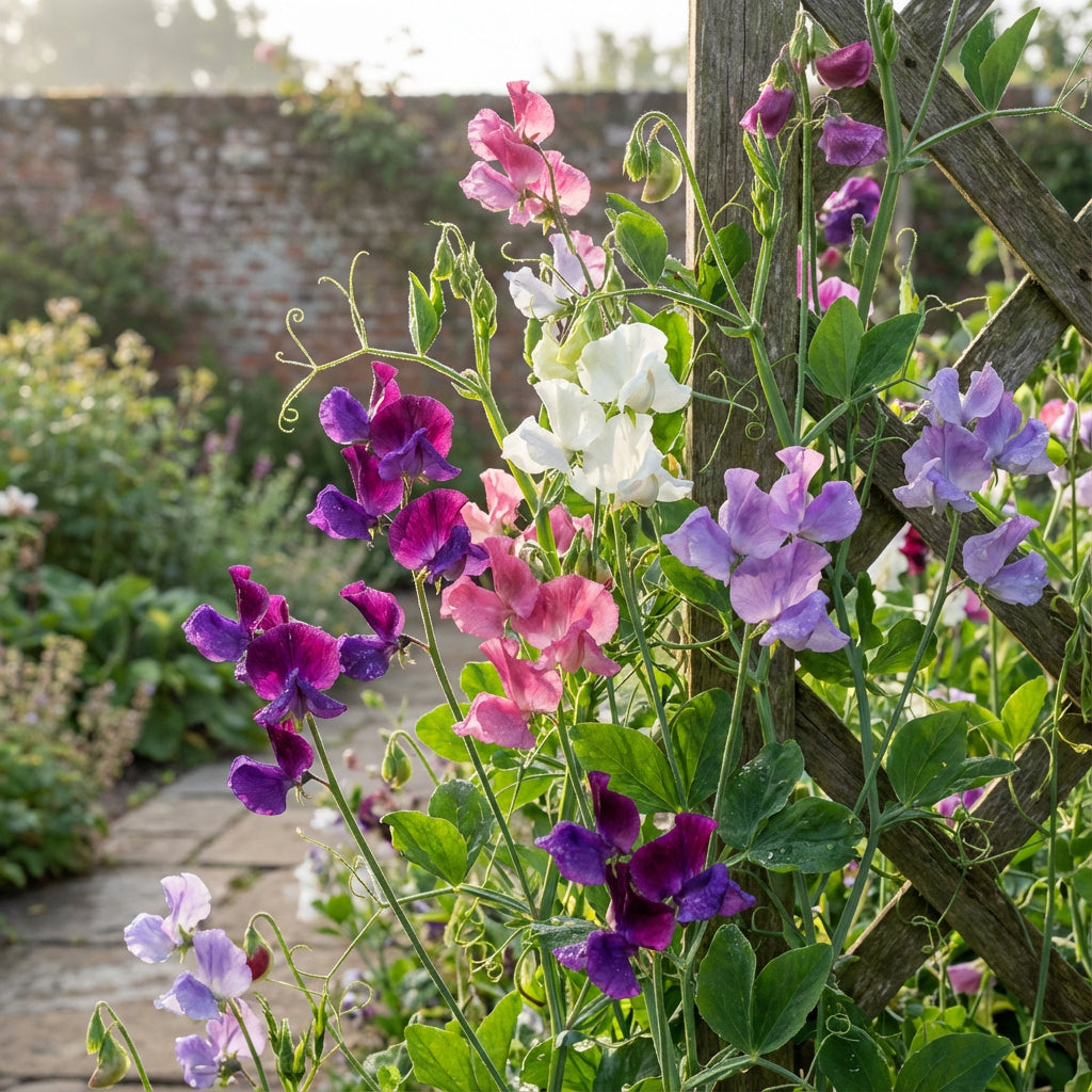Royal Family Sweet Pea Mix – Hardy Climbing Flower Seeds