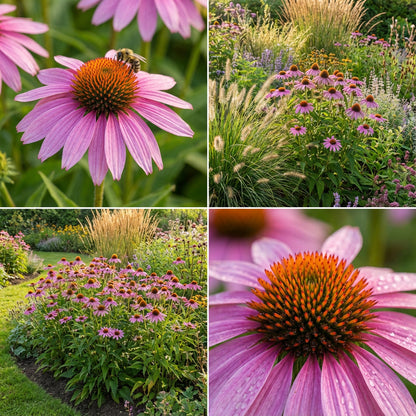Purple Coneflower Echinacea – Perennial Wildflower Pollinator Seeds