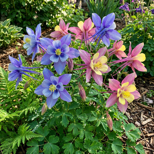 McKana Giants Mixed Columbine Aquilegia – Colorful Wildflower Garden Seeds