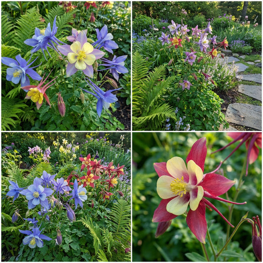 McKana Giants Mixed Columbine Aquilegia – Colorful Wildflower Garden Seeds