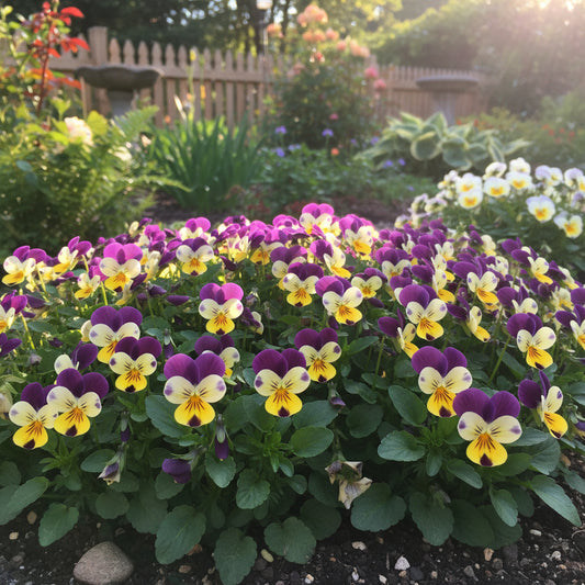 Helen Mount Johnny Jump Up Viola – Colorful Garden Flower Seeds