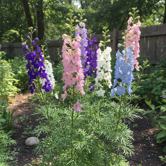 Mixed Rocket Larkspur – Colorful Wildflower Garden Seeds