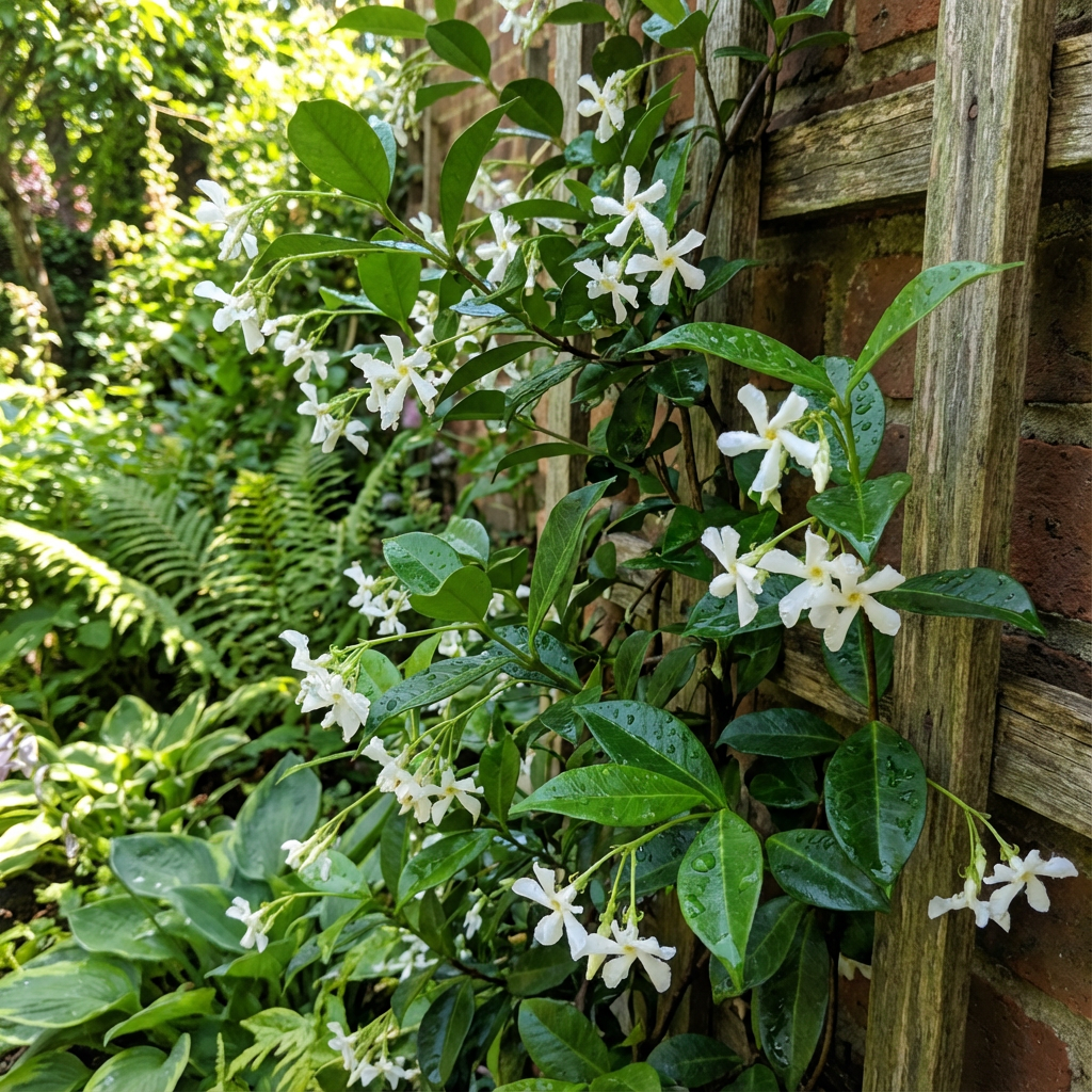 Star Jasmine Seeds for Planting – Evergreen Climbing Vine with White Star-Shaped Flowers
