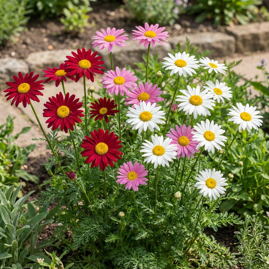 Pyrethrum Robinson's Mix Chrysanthemum Coccineum – Hardy Garden Flower Seeds