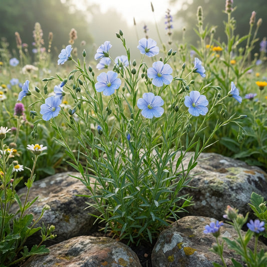 Blue Flax Linum Usitatissimum – Annual Garden Flower Seeds