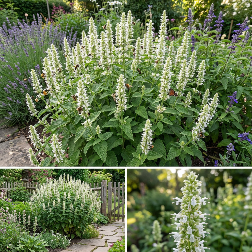 Agastache Giant Hyssop White Agastache Mexicana – Fragrant Garden Flower Seeds