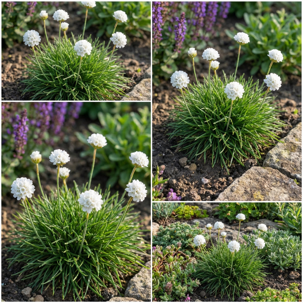 Armeria White Sea Thrift Armeria Maritima Alba – Hardy Garden Flower Seeds