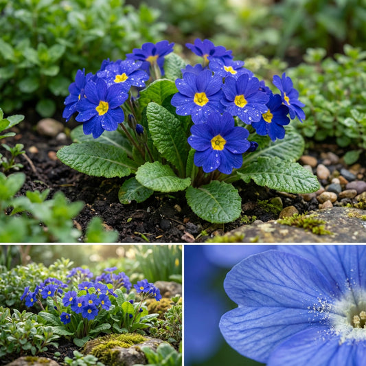Primrose English Accord Blue Primula Vulgaris – Hardy Garden Flower Seeds