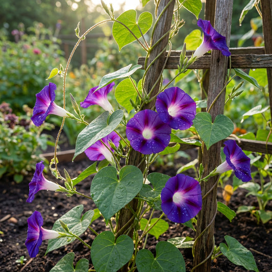 Morning Glory Ipomoea Purpurea – Mixed Color Climbing Flower Seeds