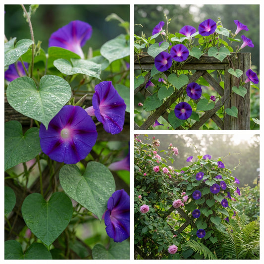 Morning Glory Ipomoea Purpurea – Mixed Color Climbing Flower Seeds