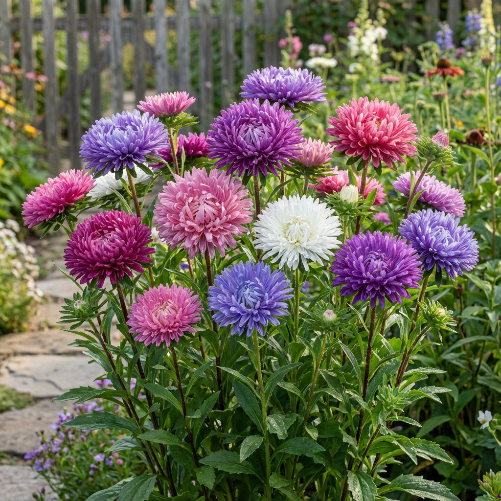 Aster Crego Giant Mix – Colorful Garden Flower Seeds