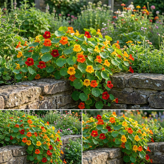 Jewel Mixed Nasturtium – Colorful Wildflower Garden Seeds