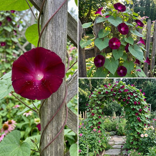 Blood Maroon Ipomoea – Garden Flower Seeds