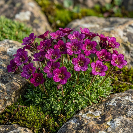 Rockfoil Saxifraga Arendsii – Purple Robe Garden Flower Seeds