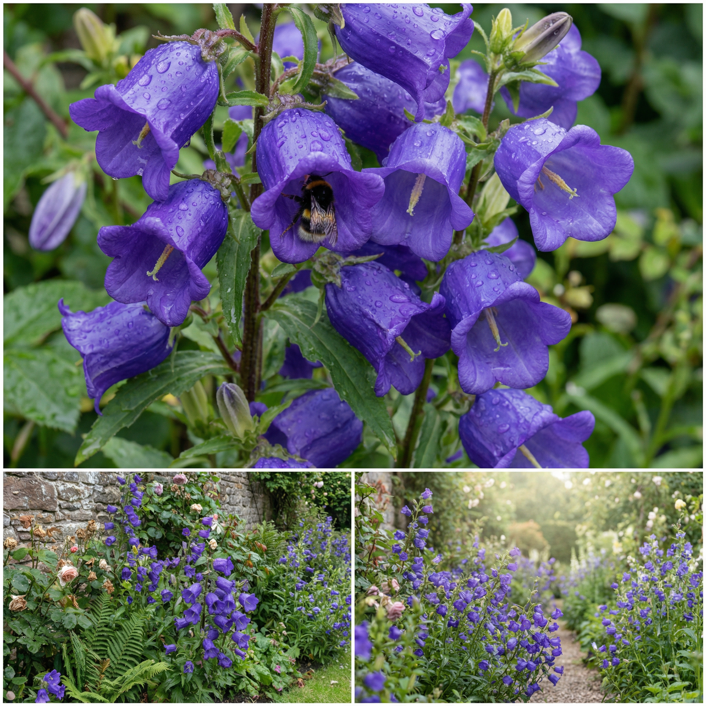 Canterbury Bells Campanula Medium – Blue Garden Flower Seeds