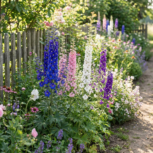 Imperial Mixed Rocket Larkspur – Colorful Wildflower Seeds