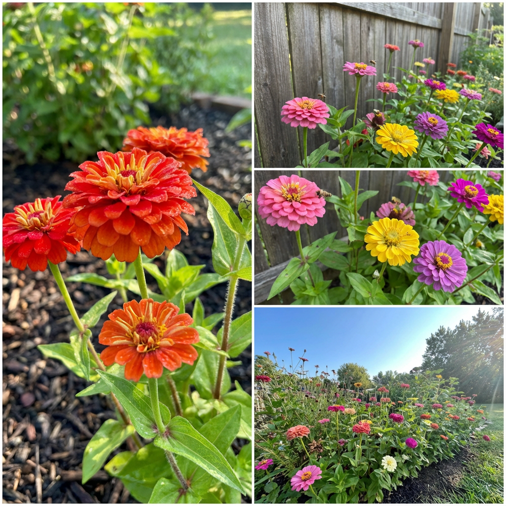 Zinnia Zinnia Elegans – Scabiosa Flowered Garden Flower Seeds