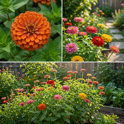 Zinnia Zinnia Elegans – Scabiosa Flowered Garden Flower Seeds
