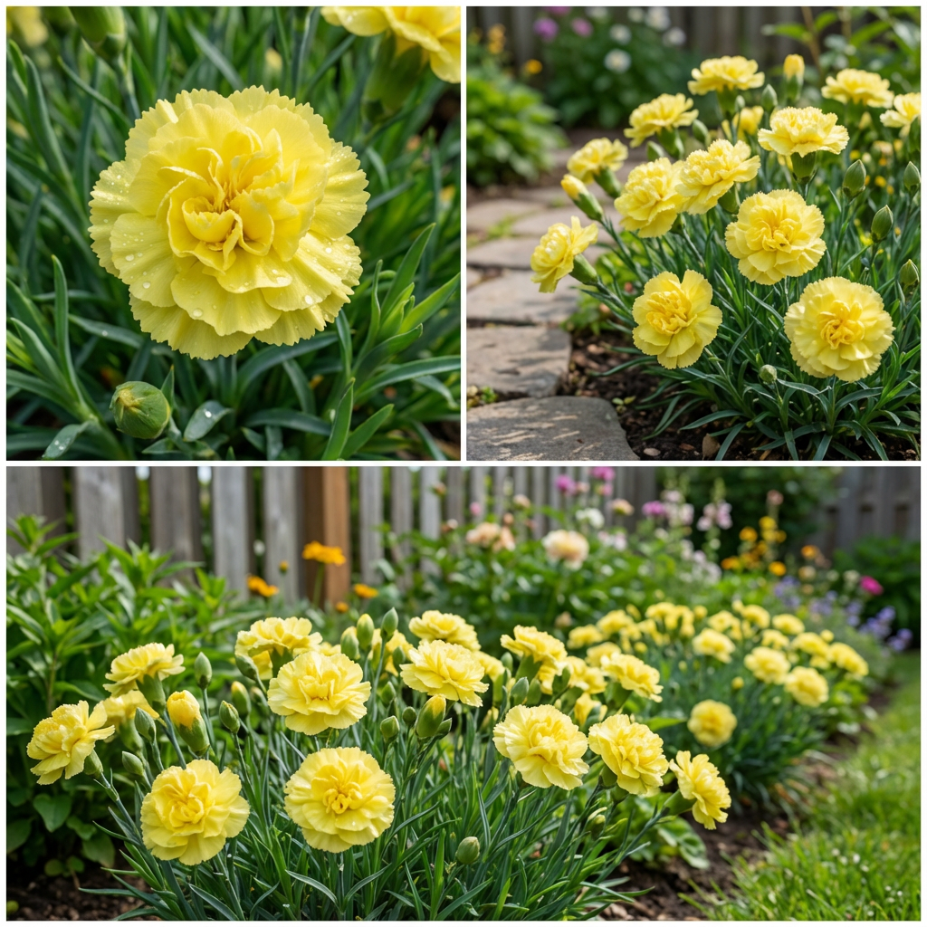 Carnation Dianthus Caryophyllus – Yellow Garden Flower Seeds