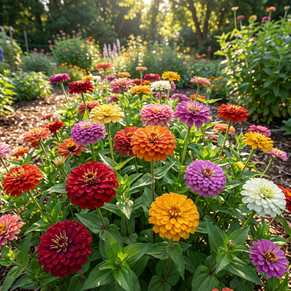 Zinnia Zinnia Elegans – Dahlia Mixed Color Flower Seeds