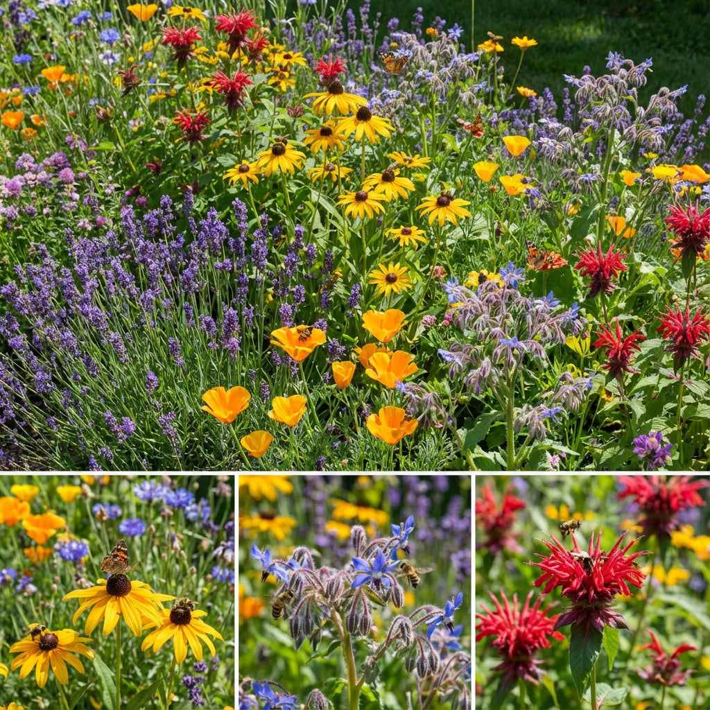 Wildflower Mix 3B Bee Bird Butterfly – Pollinator Friendly Bulk Flower Seeds