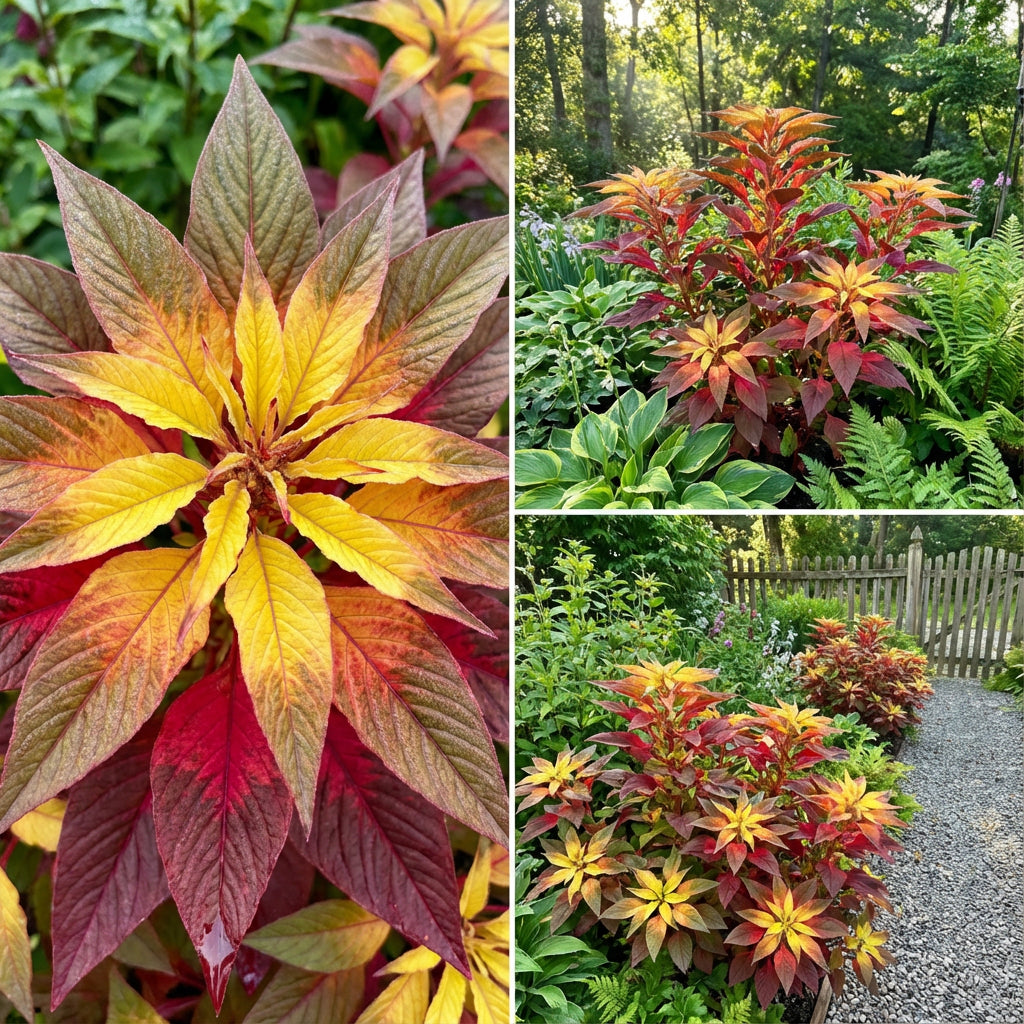 Amaranthus Yellow Tricolor – Ornamental Garden Flower Seeds