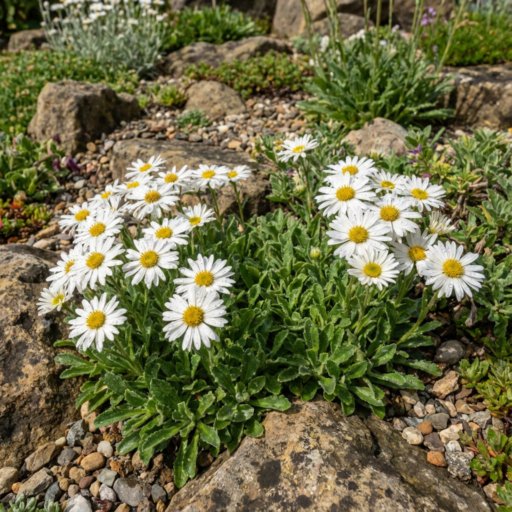 Aster Alpine White Aster Alpinus – Perennial Mountain Flower Seeds